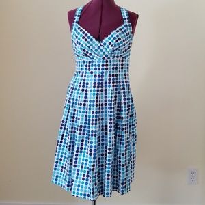 Calvin Klein blue polka dot sundress